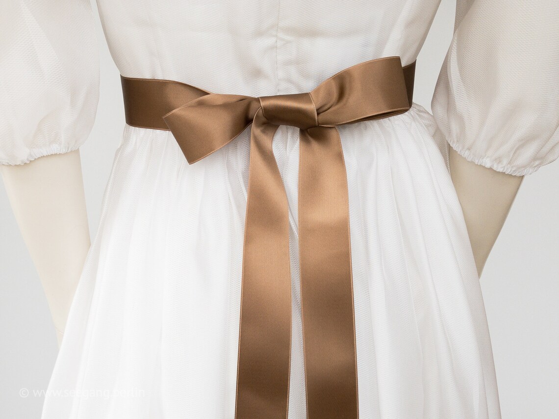 Satin Bow Belt to Dress for Autumn Wedding Christening Prom Etsy Canada