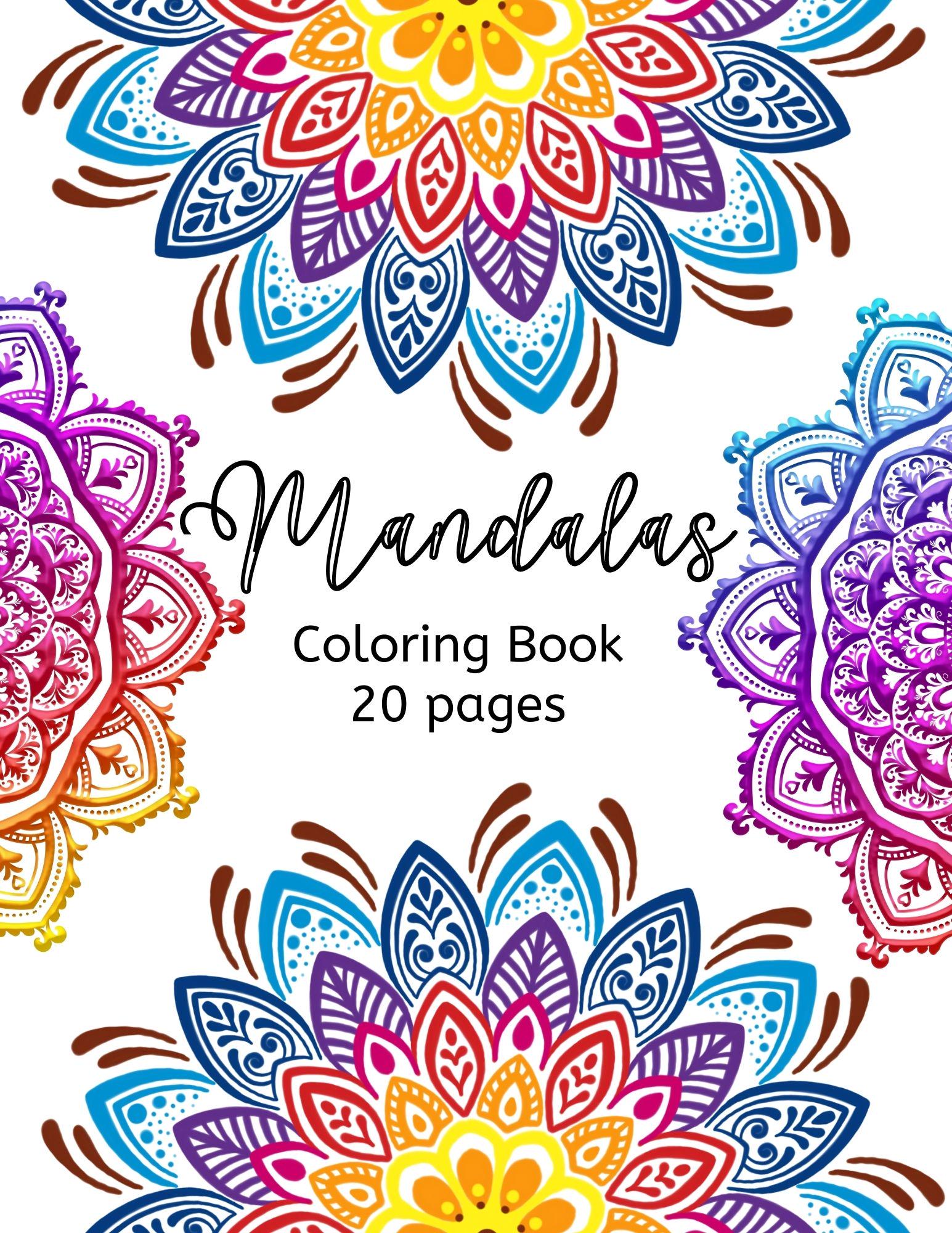 Mandala Coloring Book Printable Coloring Pages for Adults Stress Relief ...