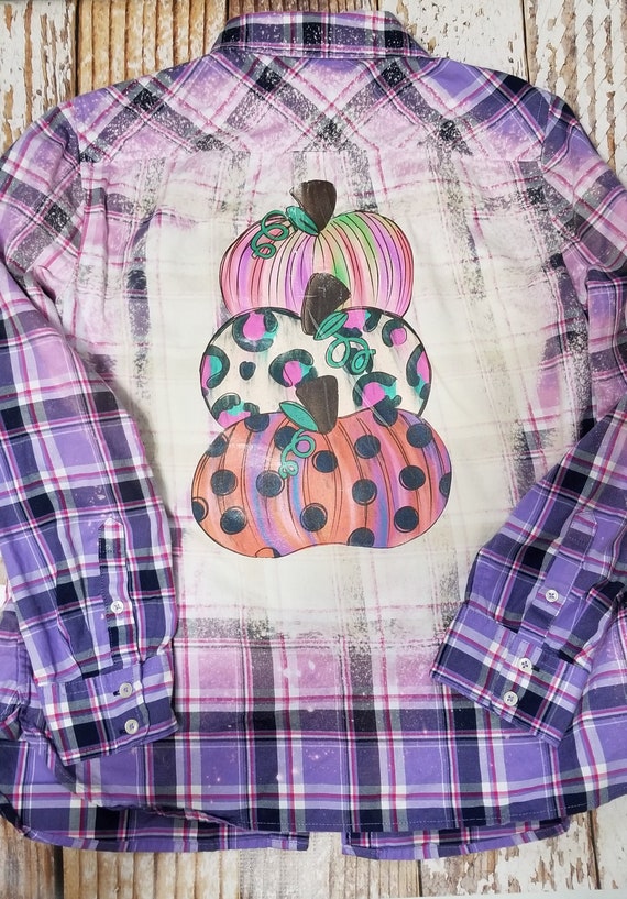 Repurposed Flannel Shirt Blessed 