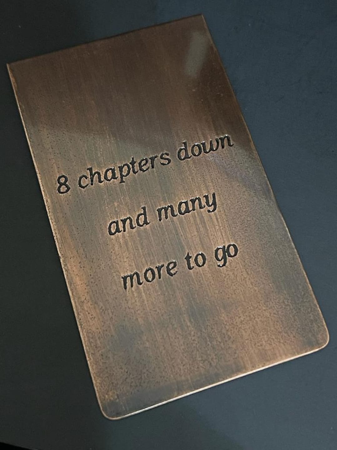 Personalized Bronze Bookmark Handmade Bronze Gifts for 8th Anniversary
