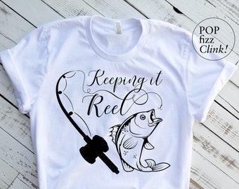 Keeping it reel svg, Fishing cut file, Gone fishing svg, Fishing quote cut file, Fishing pun, Bass fishing svg