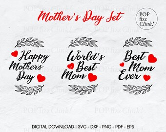 Mothers day svg bundle, Best mom ever svg, Happy mothers day svg, Worlds best mom svg, Mothers day shirt png, Mothers day cut files
