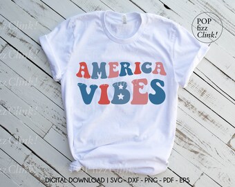 America vibes svg, Retro 4th of july svg, Fourth of july svg, America svg, Patriotic shirt svg, Independence day svg