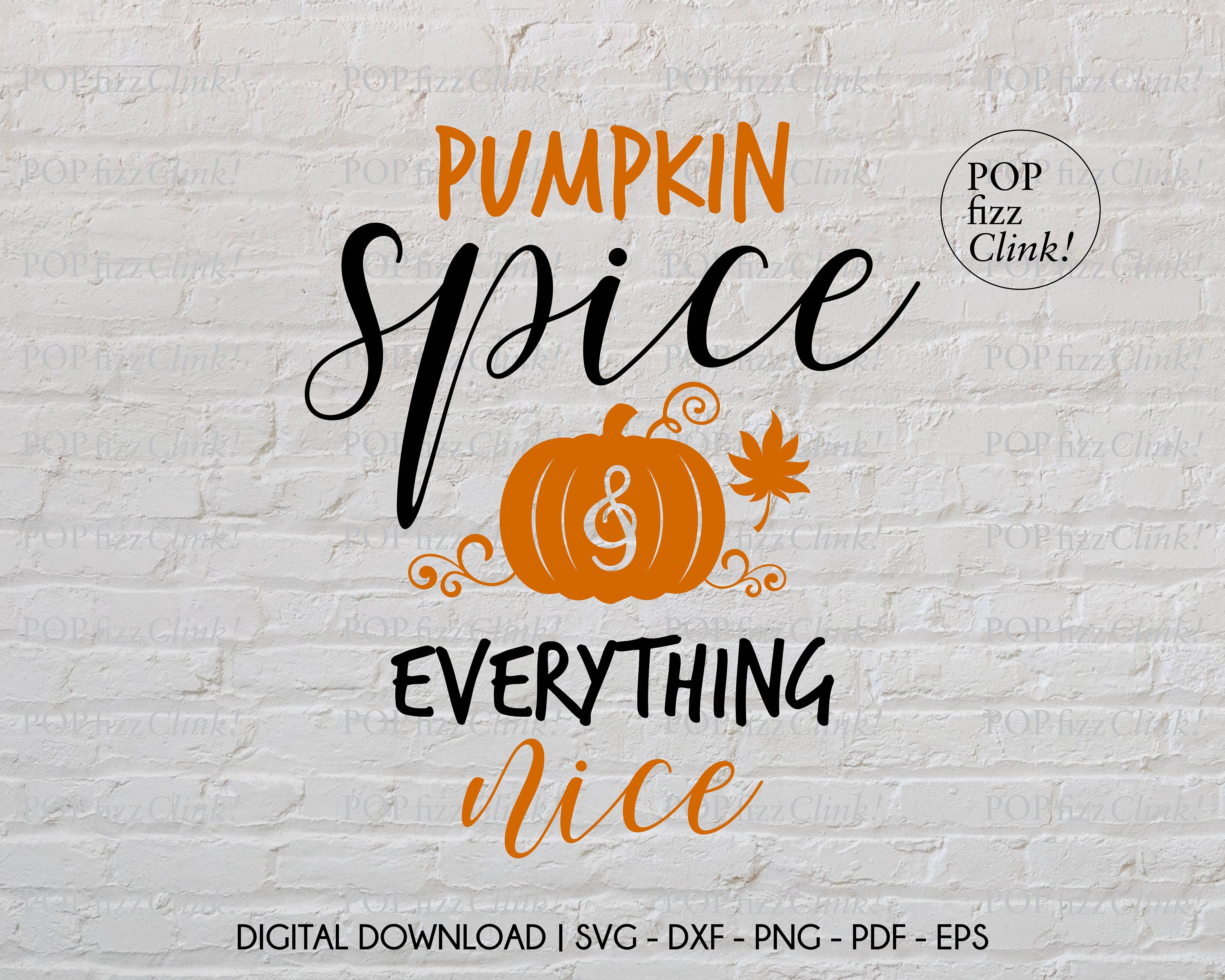Pumpkin Spice and Everything Nice Svg, Fall Kitchen Sign Svg, Autumn ...