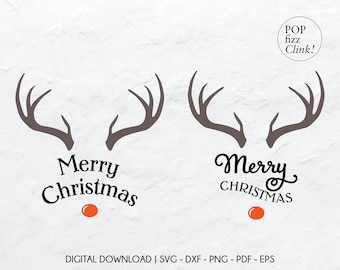 Merry Christmas reindeer svg, Reindeer Christmas svg, Christmas shirt svg, Kids Christmas svg, Rudolph svg