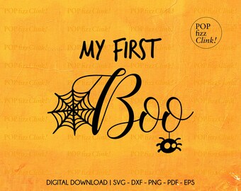 My first boo svg, My first halloween costume svg, Baby's first halloween, Kids halloween, Baby halloween svg