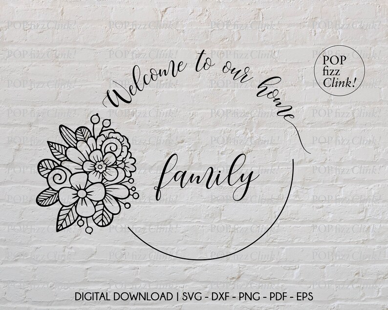 Welcome to Our Home Svg, Family Name Svg, Last Name Svg, Established ...