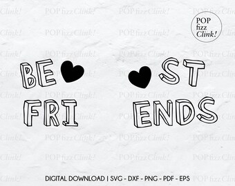 Best friends svg, Girl best friends svg, Best friend shirt svg, Best friends cut file, Friendship cut files, Best friends png file
