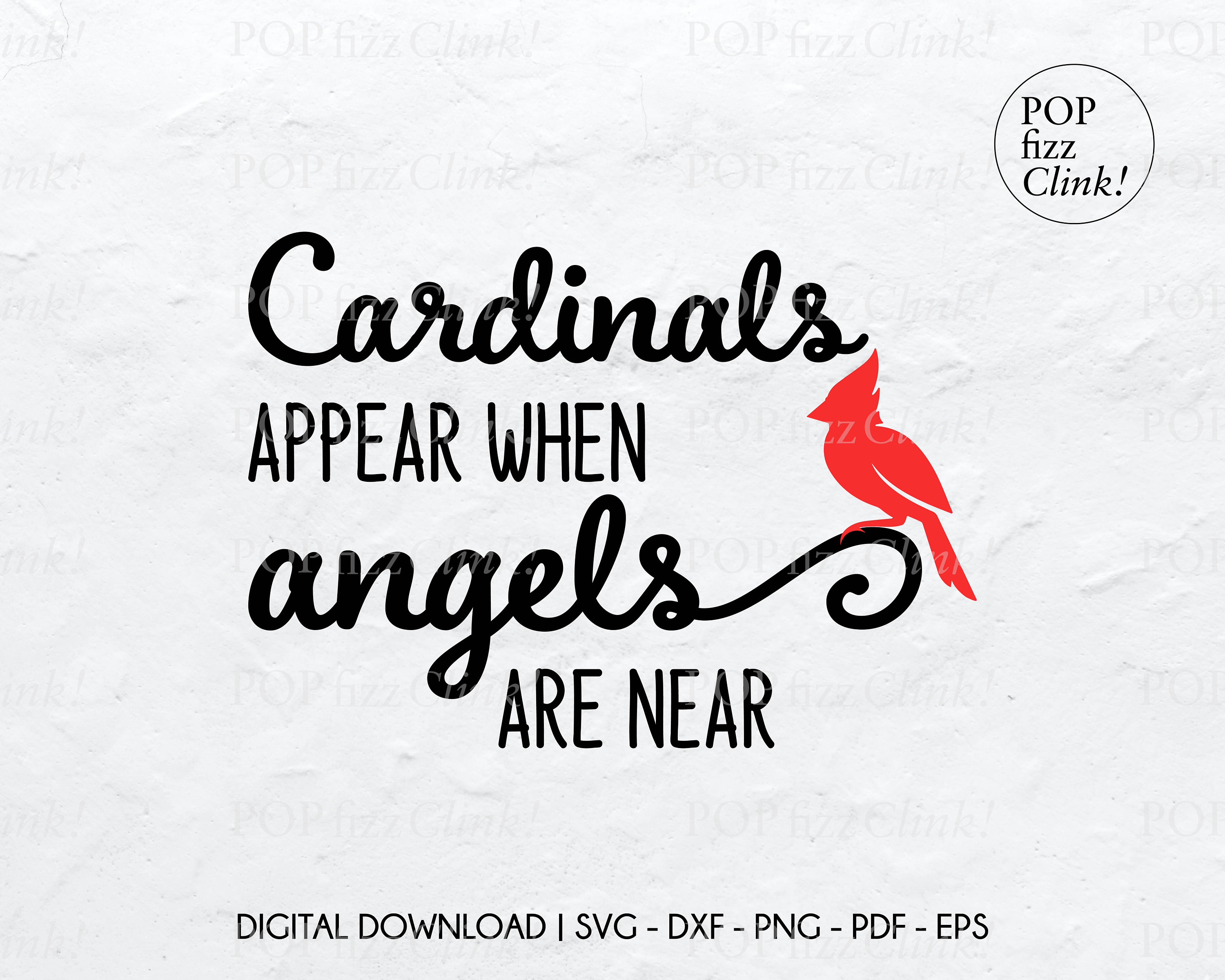 Cardinals Appear When Angels Are Near Svg Red Cardinal Svg - Etsy Canada