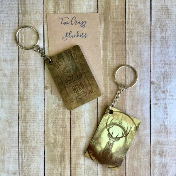 Dad Keychain - Inspirational Father Gifts - Dad/Father Keychains - Gifts For Father’s Day - Double Sided Keychain
