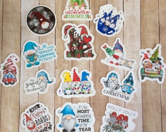 Wichtel-Weihnachtsaufkleber-Paket - Feieraufkleber - Feiertagsaufkleber-vollkommen wasserdicht - Weihnachtsaufkleber-Wichtelaufkleber