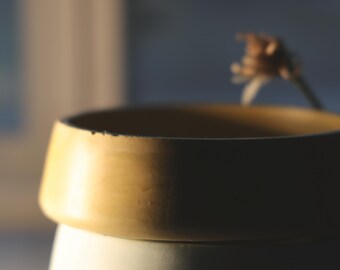 Handmade Eco-Resin Decorative Bowl (Shallow, Wide-Base)