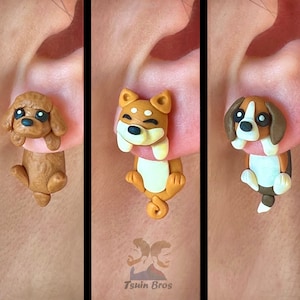 Orecchini A Goccia Con Cane Beagle In Acrilico - Gioielli Animalier Per Donne E Ragazze, Ipoallergenici, Regalo Per Amanti Dei Cani