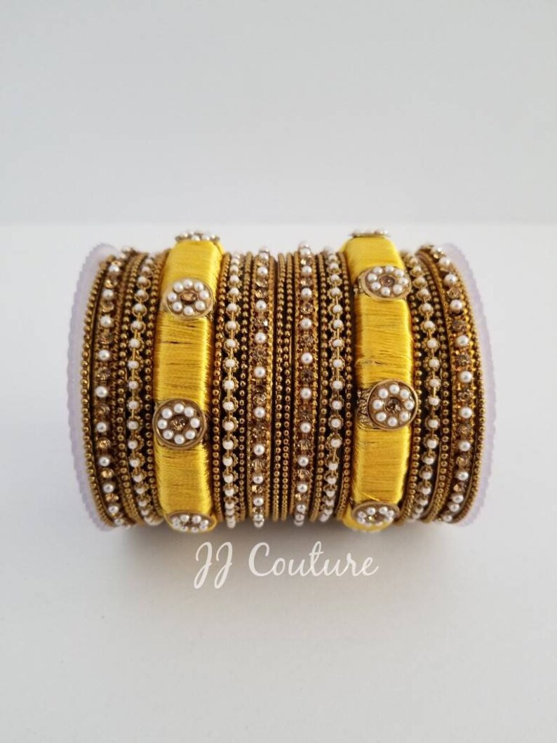 Silk Thread Bangles Red Bangles Thread Bangles Blue and Gold Bangles Ferozi Bangles Yellow Bangles