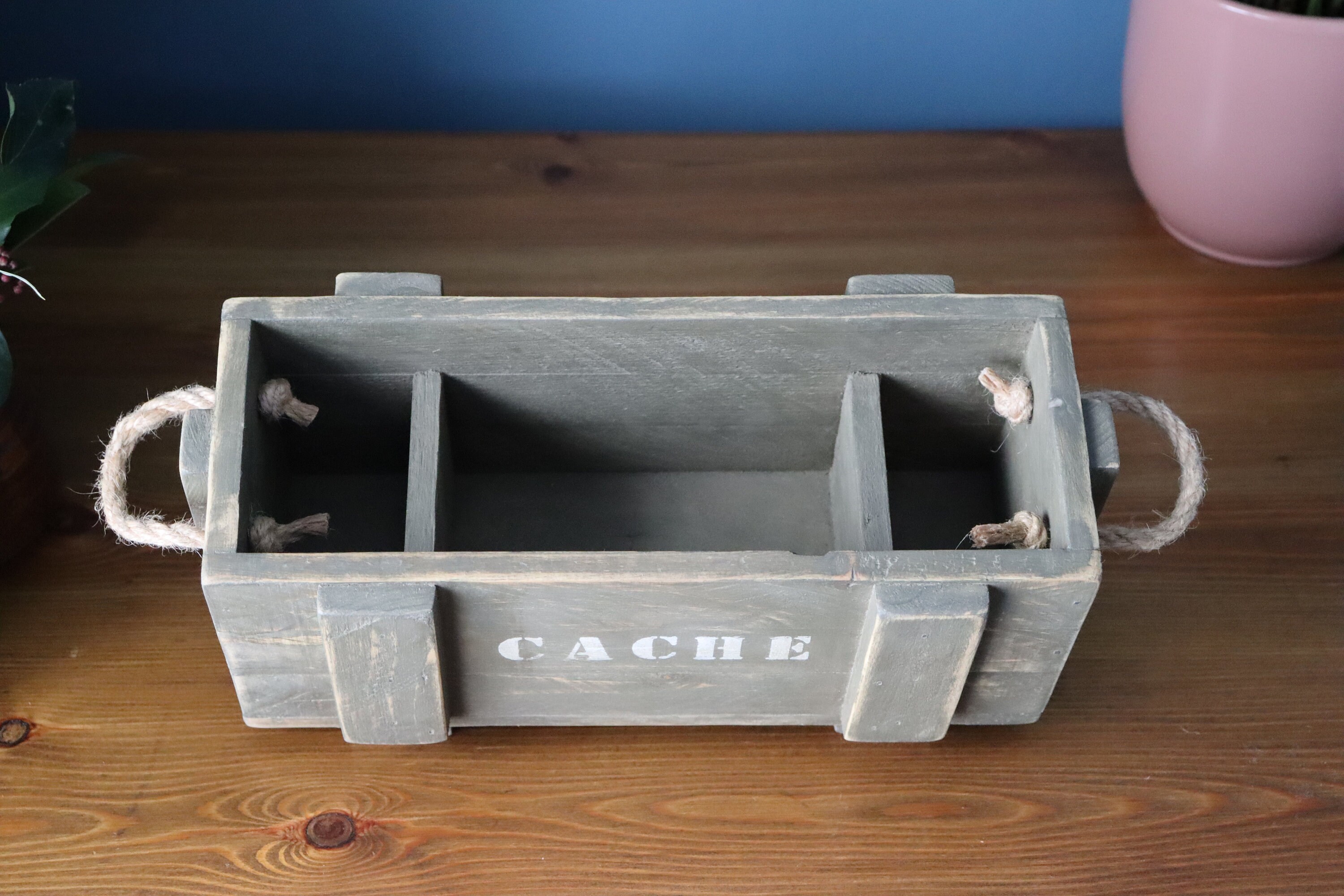 Reclaimed Wood Desk Tidy Desk Organiser Pen Holder Miniature Etsy