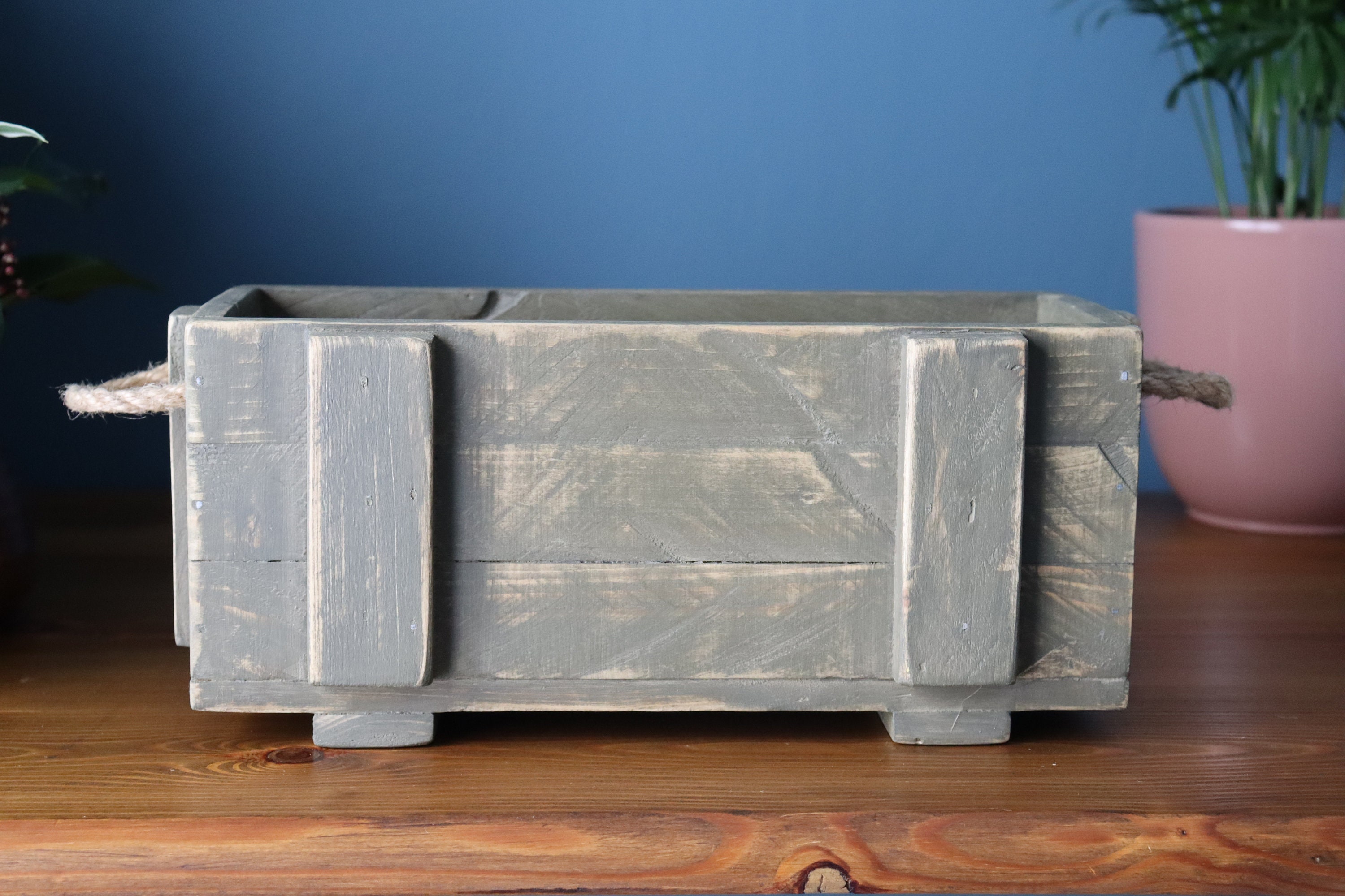 Reclaimed Wood Desk Tidy Desk Organiser Pen Holder Miniature Etsy