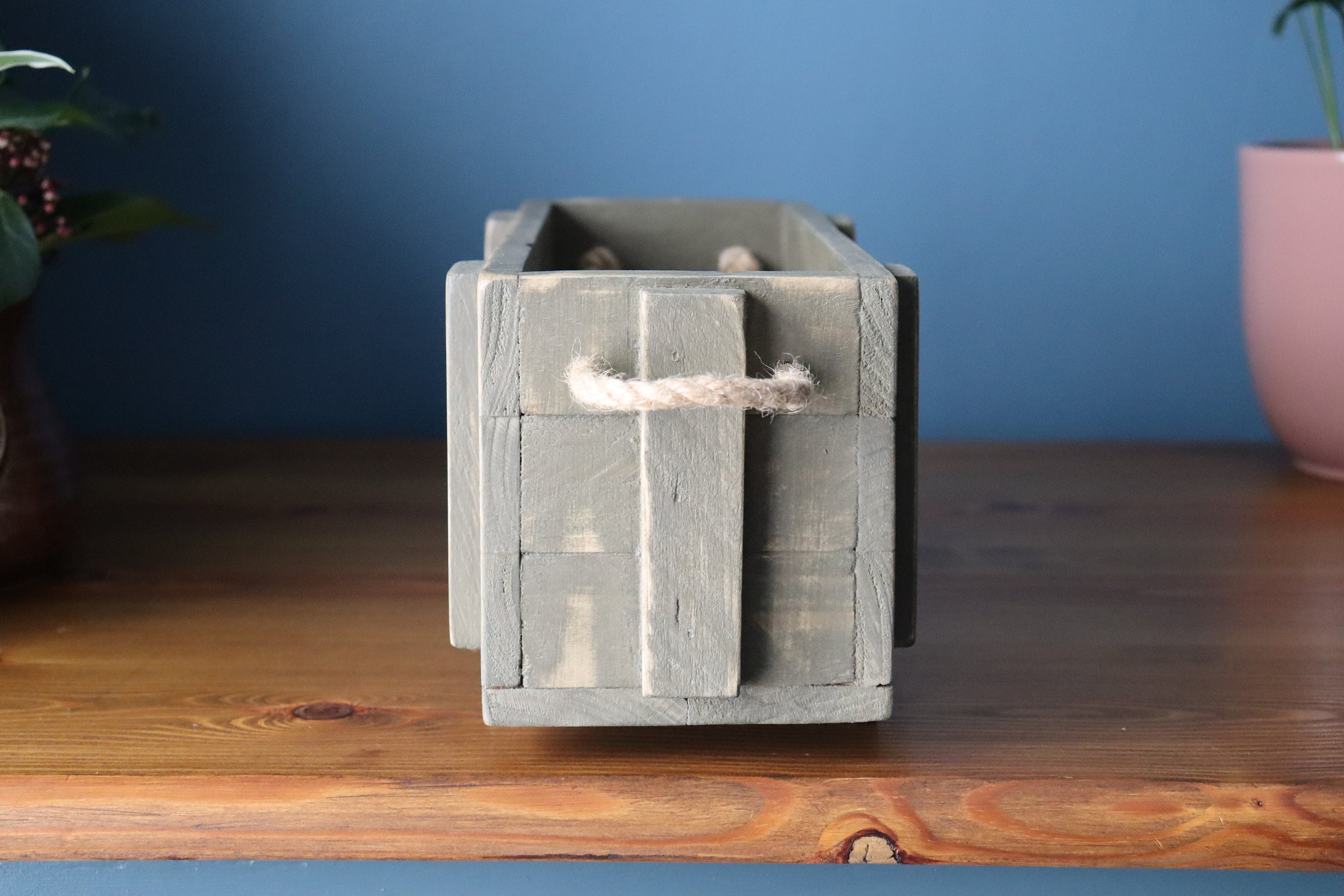 Reclaimed Wood Desk Tidy Desk Organiser Pen Holder Miniature Etsy