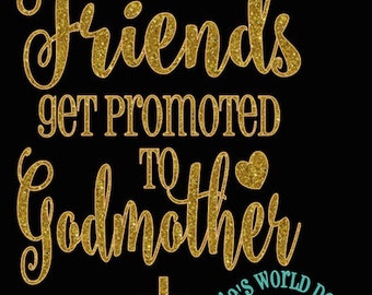 Download Promoted Sisters to Godmother SVG Cutable File | Etsy
