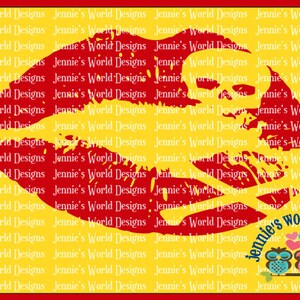 Cráneo de lápiz labial, labios, sensuales - SVG/DXF/PNG/JPg archivo de corte