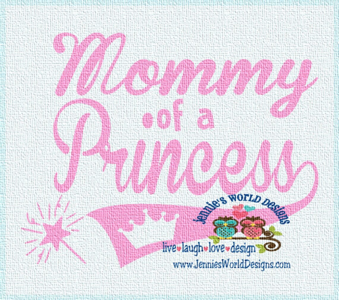 Download Mommy of a princess Crown Wand SVG PNG Cut File | Etsy