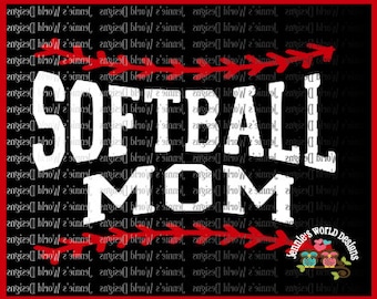 Softball MOM laces - SVG Cut File