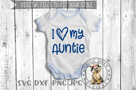 I Love My Auntie Svg Dxf Png Jpg Kids Aunt Heart Etsy