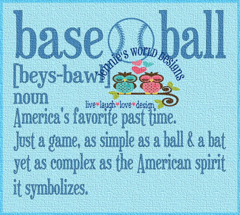 Baseball Definition SVG PNG Cut File Etsy Australia