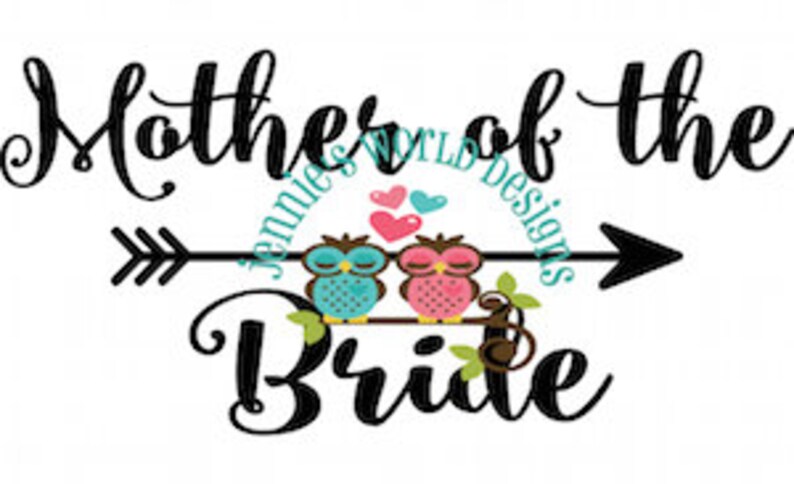 Mother of the Bride MOB, Arrow SVG Cut File image 1