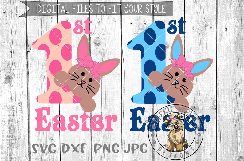 Download Bundle Boy Girl 1st First Easter svg dxf png jpg My | Etsy