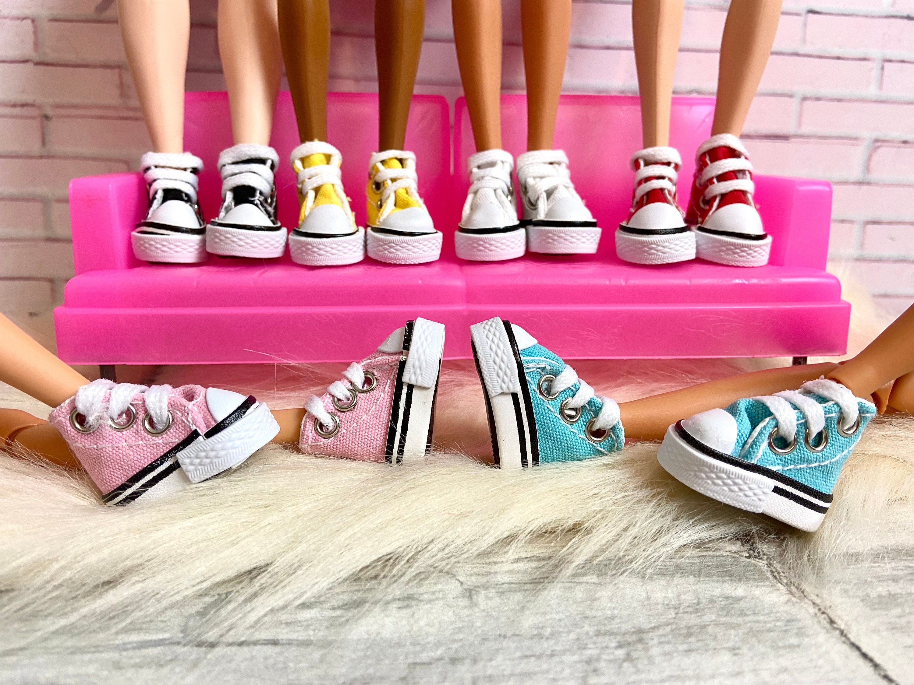 Inspired Barbie Girl Bling Sneakers*Inspired Barbie Converses*Pink Inspired Barbie Chucks,Kicks* Schoenen Meisjesschoenen Sneakers & Sportschoenen 