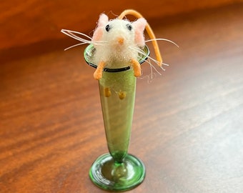 Tiny mouse in a dosing vial