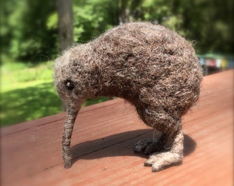 En Kiwi på bordsskivan