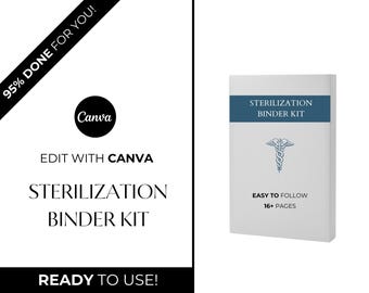Sterilization Binder Canva Template, Informed Consent Forms (Digital Download)