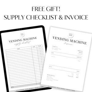Vending Machine Contract, Vending Rental Forms, Vending Machine ...