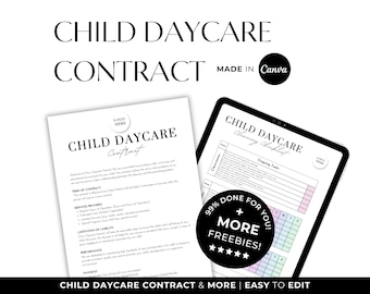 Editable Daycare Forms Contract, Daycare Starter Kit, Childcare Forms, Daycare Paperwork, Home Daycare Forms Complete Package, Preschool Kit
