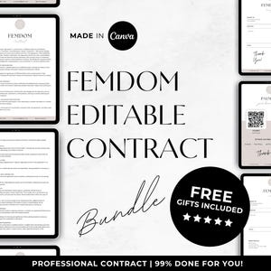 Domina-Vertrag, Vereinbarung über Dienstleistunen für weibliche Beherrschung, Dominatrix-Vertragsvorlage, Findom-Vorlage, finanzieller Domina-Vertrag