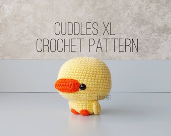 PATTERN ONLY - Cuddles XL the Yellow Duck Crochet Pattern, duck plush , duck crochet pattern, yellow duck, baby duck crochet, quack