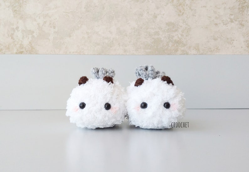 PATTERN ONLY Fluffy Sea Bunny, Sea Bunnies, Sea Slug, Jorunna parva, Cute Slug, Slug, Ocean, Nudibranch, Adorable Sea Slug, Bunny, Bunnies image 4