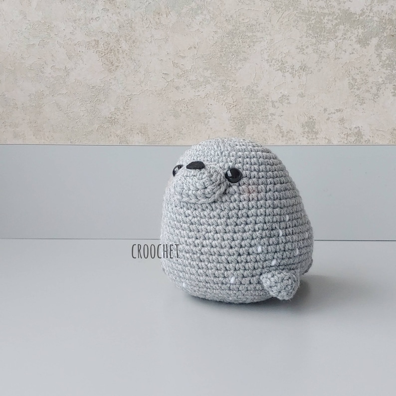 PATTERN ONLY Lu-Seal the Jumbo Harbour Seal, Spooked-Out Fish Crochet Pattern, Chubby Seal, DIY seal, crochet seal pattern image 5