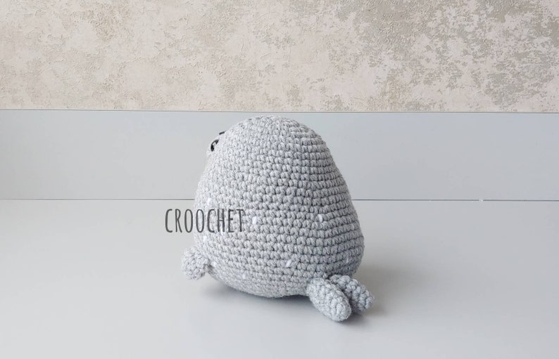 PATTERN ONLY Lu-Seal the Jumbo Harbour Seal, Spooked-Out Fish Crochet Pattern, Chubby Seal, DIY seal, crochet seal pattern image 4
