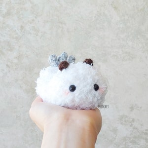 PATTERN ONLY Fluffy Sea Bunny, Sea Bunnies, Sea Slug, Jorunna parva, Cute Slug, Slug, Ocean, Nudibranch, Adorable Sea Slug, Bunny, Bunnies image 2