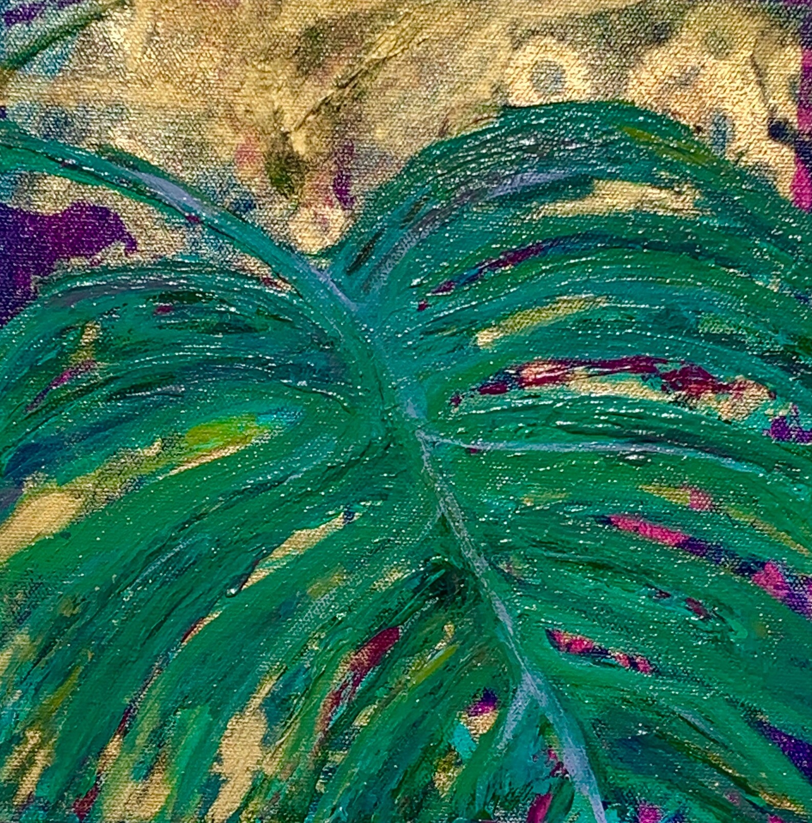 Monstera Musings Original Painting on Stretched Canvas Plant | Etsy