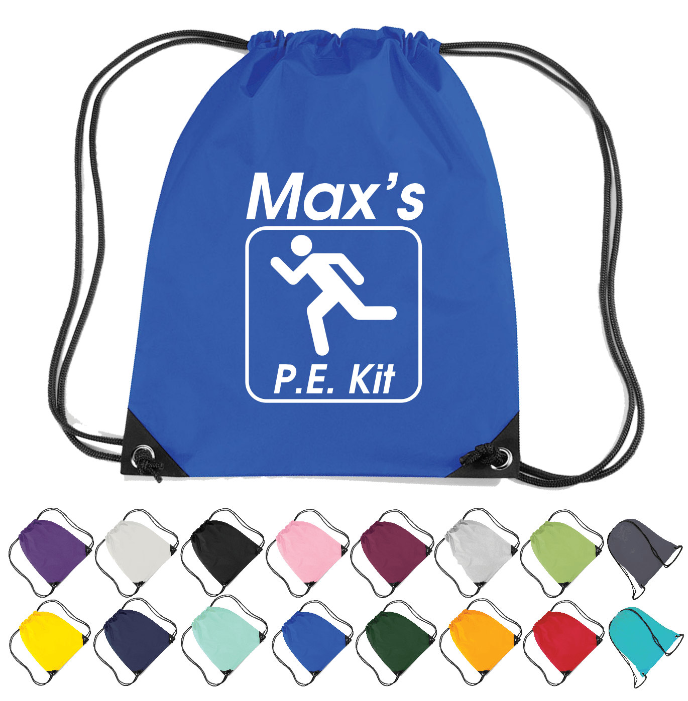 Personalised P.E. Kit Bag. Drawstring Gym Bag Gym Kit P.E. Etsy