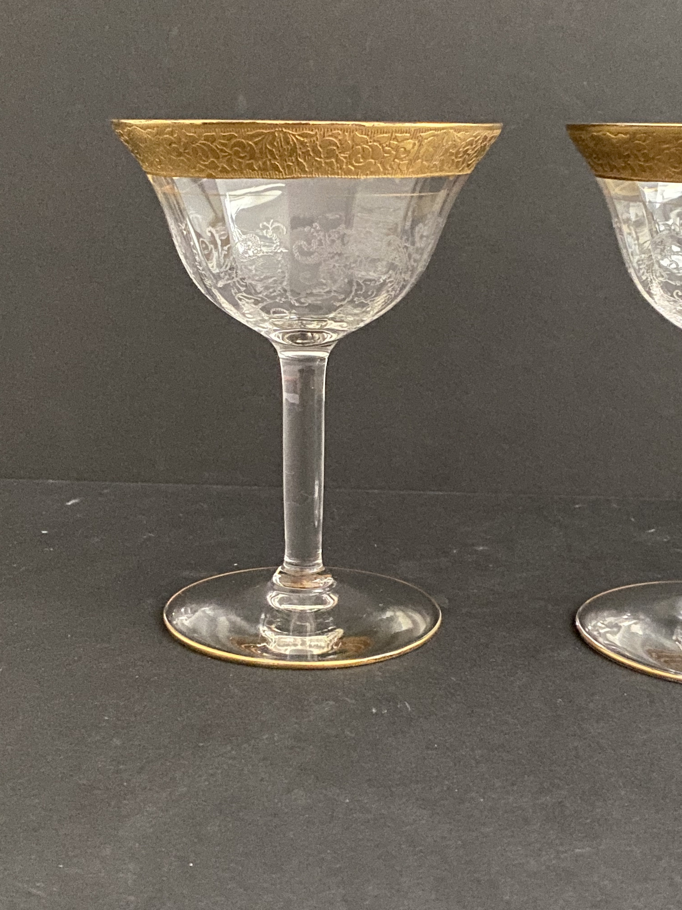 MCM Glastonbury Rambler Rose Etched Optic Cocktail Glasses Etsy