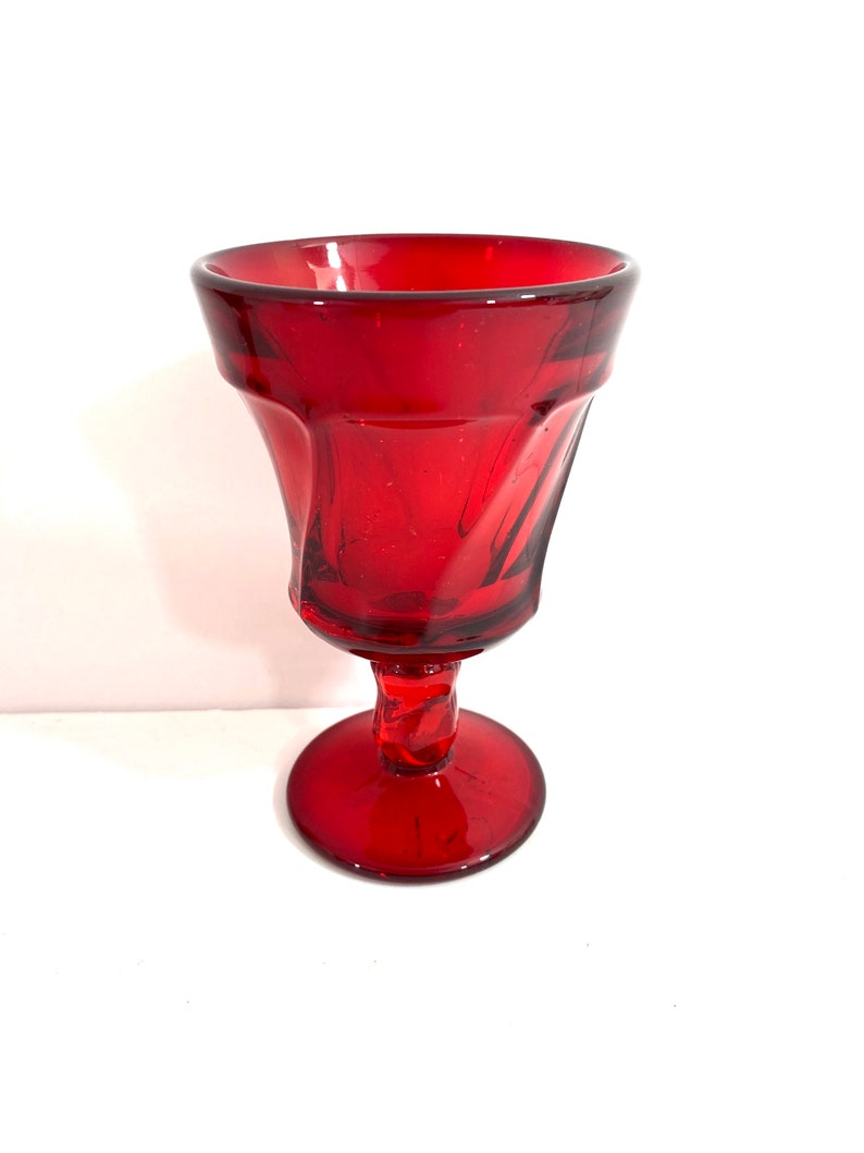 Fostoria Jamestown Ruby Red Cordial glasses Etsy