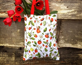 Strawberry Tote/Shopper bag