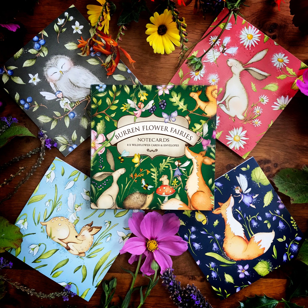 Box of 8 Wildlife Cards - Etsy