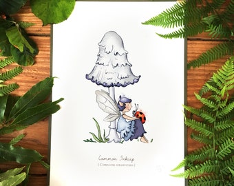 Mushroom Print - Shaggy inkcap