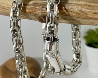 Lederarmband Männer Gravur LOOP MEN NAPPA 925 Silber Herren Armband