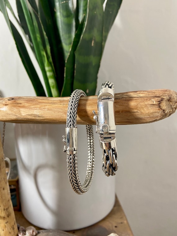 Mens Silver Multi Link Bracelet Solid Sterling Silver - Etsy